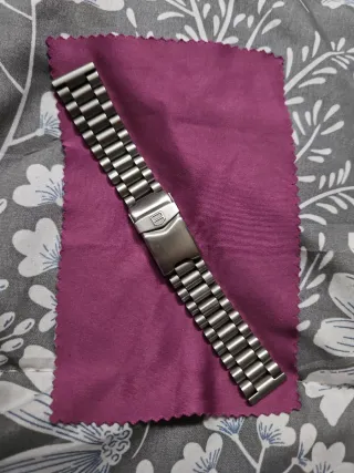 Correa TAG Heuer 18mm Plata