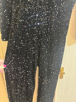 Mono lentejuelas negro