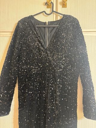 Mono lentejuelas negro