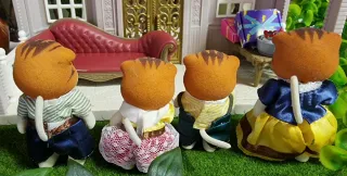 Familia Gato Maple Sylvanian Families