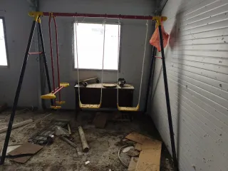 Columpio infantil para jardín