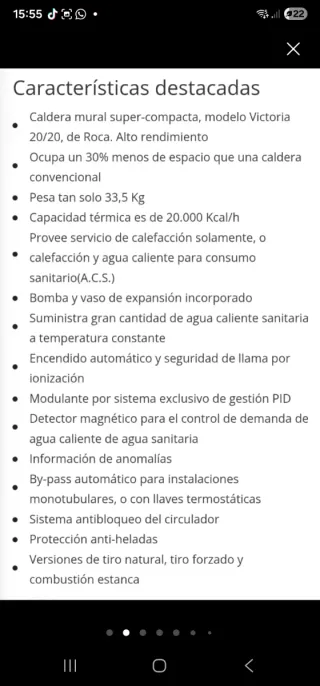 Caldera Roca blanca casi nueva Tlfn 747400722
