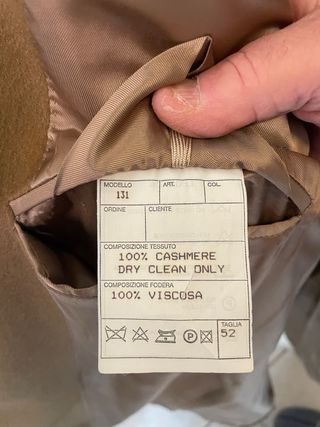 Giacca uomo puro cashmere marrone