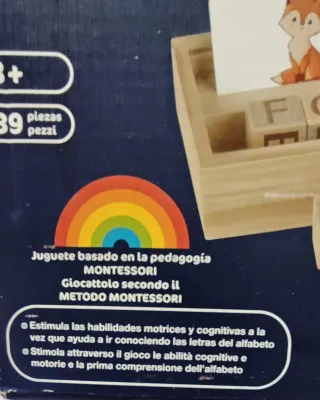 Cubos de madera con letras Playtive