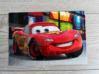 2 Puzzles Cars Madera Educa