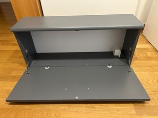 Mueble gris con puerta abatible 74,5x20x32 cm