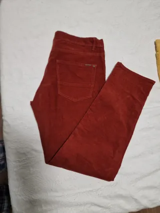 Pantalones Cortefiel Pana Fina Talla 36 Slim