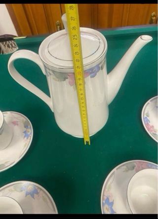 Juego de café porcelana floral sin estrenar