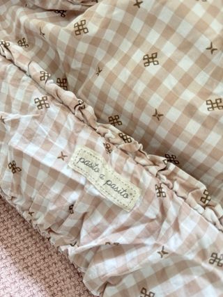 Saco silla paseo + funda coche bebé rosa