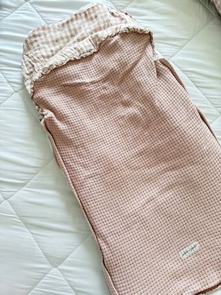 Saco silla paseo + funda coche bebé rosa