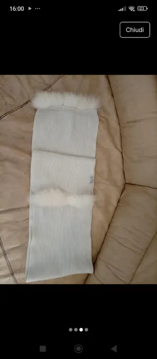 Sciarpa GFerre lana pelo calda morbida