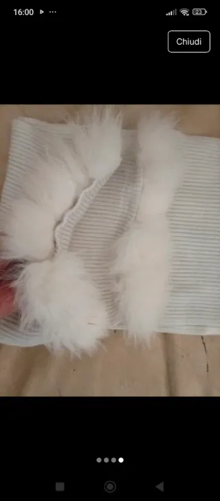 Sciarpa GFerre lana pelo calda morbida