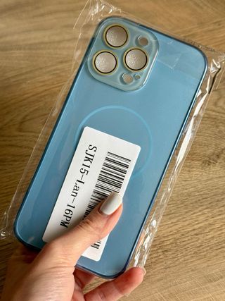 Funda iPhone 16Pro Max Azul Magnética