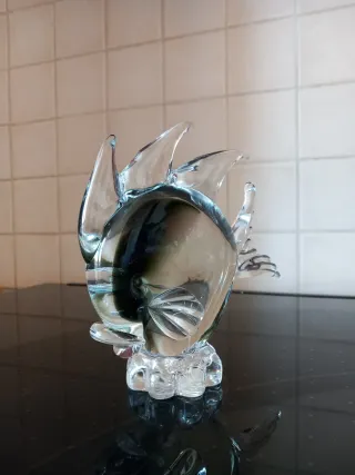 Soprammobile Pesce Tropicale in Cristallo