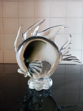 Soprammobile Pesce Tropicale in Cristallo