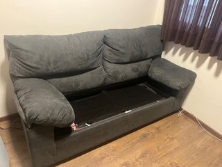 Sofá Cama Gris Tela