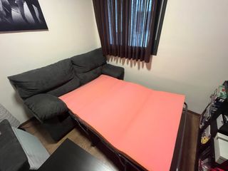 Sofá Cama Gris Tela