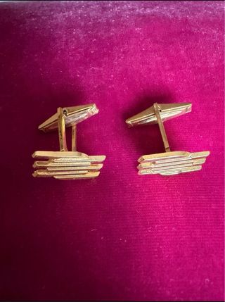 Gemelos Banco Hispano Americano Dorados