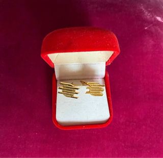 Gemelos Banco Hispano Americano Dorados