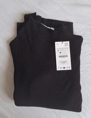 Jersey Asimétrico Zara Negro