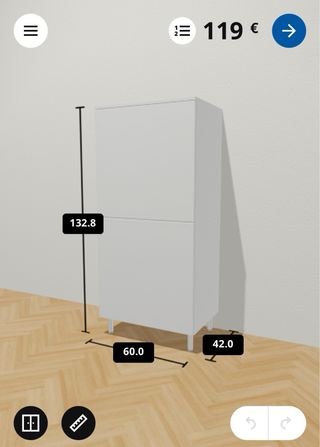 Armario modular PLATSA IKEA blanco