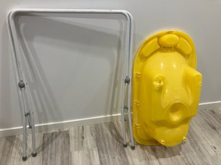 Bañera infantil Jané amarilla con soporte