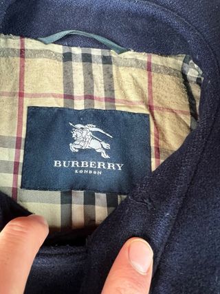 Abrigo Burberry Azul Marino