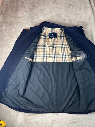 Abrigo Burberry Azul Marino