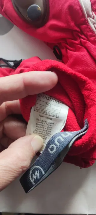 Guantes esquí niño Talla 8 años