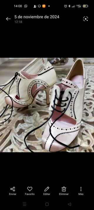 Zapatos Dior Beige y Rosa También en blanco y negr