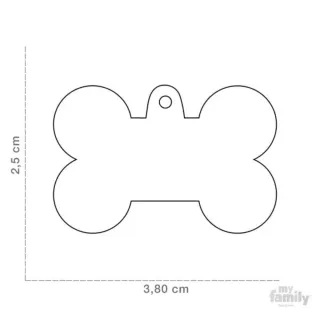 Plaquita MyFamily para mascotas multicolor