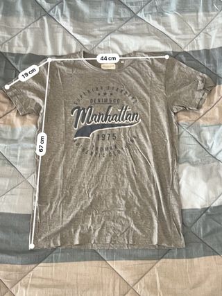 Maglietta DENIM&CO Manhattan Grigia