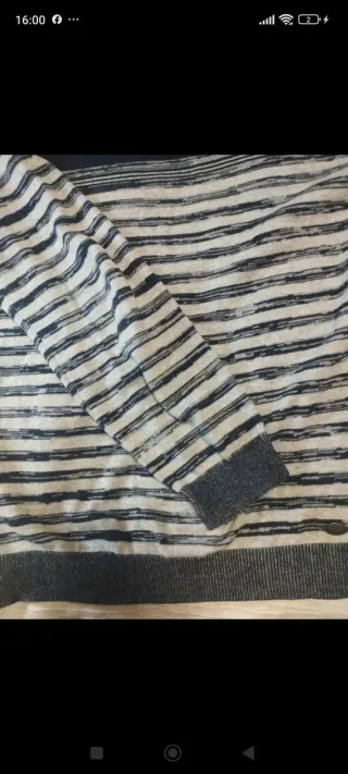 Jersey Salsa Rayas Azul y Blanco