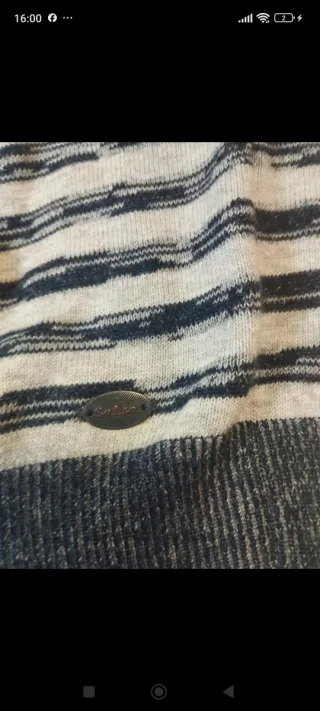 Jersey Salsa Rayas Azul y Blanco