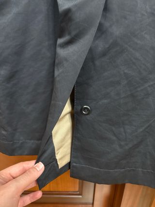 Gabardina Zara Negra Talla S “COMO NUEVA”