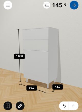 Armario modular PLATSA IKEA blanco