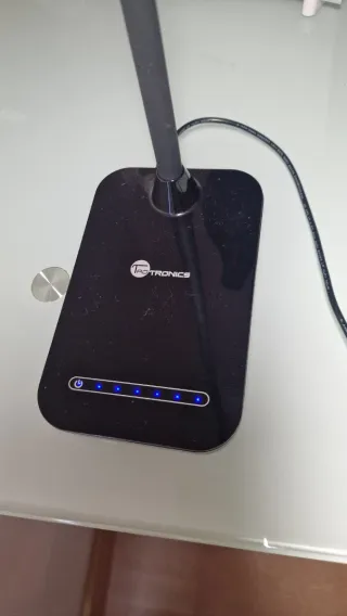 Lámpara LED Escritorio Flexible Negra 7W