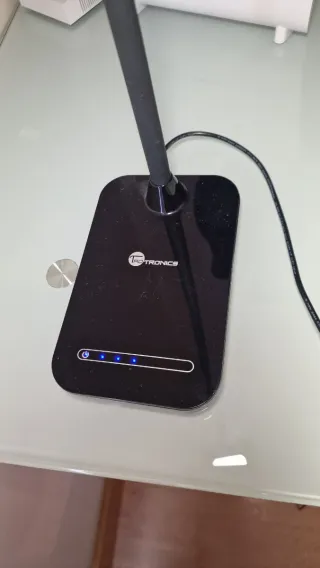 Lámpara LED Escritorio Flexible Negra 7W