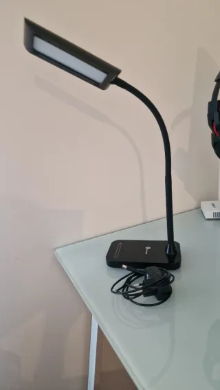 Lámpara LED Escritorio Flexible Negra 7W