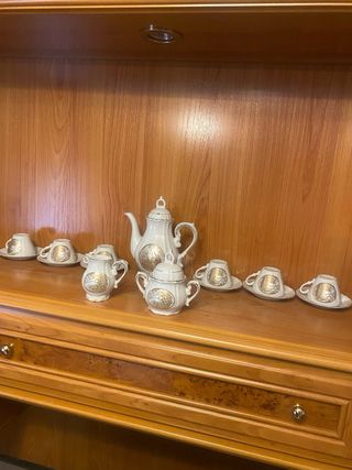 Juego de café antiguo porcelana años 70