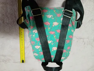 Mochila juvenil pequeña flamencos