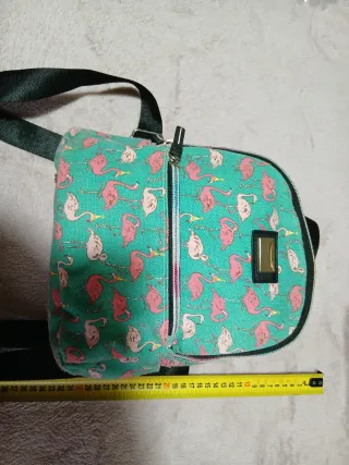 Mochila juvenil pequeña flamencos