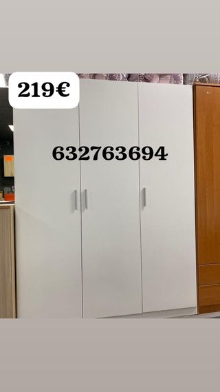 Armario 3 puertas madera 1,5x2m