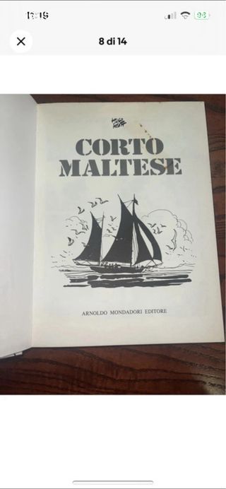 Corto Maltese Hugo Pratt Prima Edizione 1972