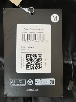 Chaqueta Arcteryx Beta LT Gore-Tex