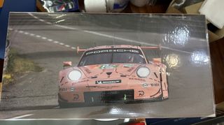 Porsche 911 rsr 991 pig pink escala 1:12
