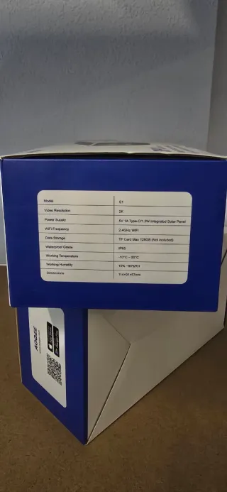 Cámara Vigilancia Solar AOQEE 2K WiFi Exterior