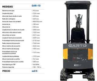 MINI EXCAVADORAS DIESEL KUBOTA 1000 Kg a 7 Ton