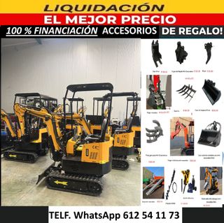 MINI EXCAVADORAS DIESEL KUBOTA 1000 Kg a 7 Ton