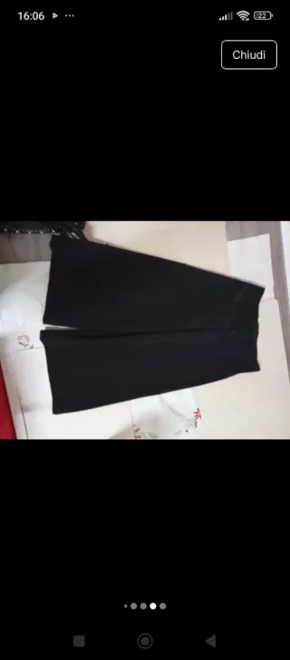 Pantaloni Monnalisa neri 8/9 anni